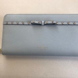 Kate Spade Wallet , with bow and rhinestones.